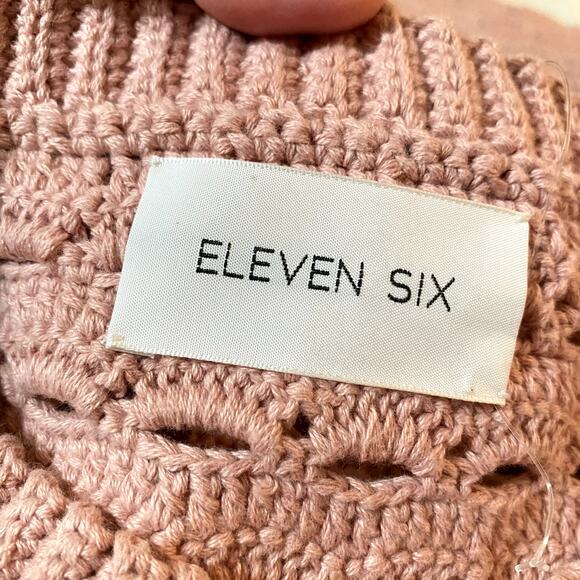 Eleven Six Remi Crochet Shift Dress NEW Rosa Pink - Picture 2 of 9